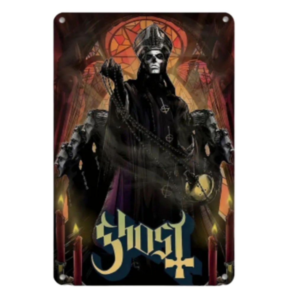 Ghost Papa Emeritus III [Terzo] 8"x12" Tin